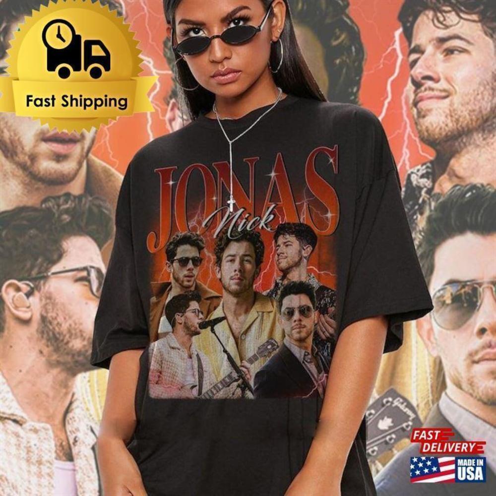 Nick Jonas Brothers Retro 90s Pop Band Fan Gift Classic T-Shirt